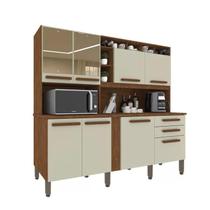 Cozinha Antonela Com Espelho Cinamomo/off White Cozinha Antonela Com Espelho Cinamomo/off White