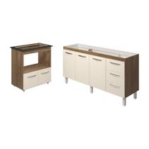 Cozinha Balcão Armário Gabinete De Pia 150 Cm Deise E Balcão Evelyn Para Fogão Cooktop 5 Bocas Savana Off White Cozinha Balcão Armário Gabinete De Pia 150 Cm Deise E Balcão Evelyn Para Fogão Cooktop 5 Bocas Savana Off White