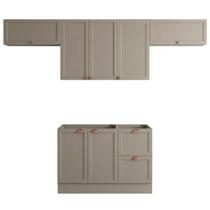 Cozinha Balcão e Armários Unna J00142PP 2 Portas 1 Gaveta MDF MDP 280cm Gris Poliman Móveis Cozinha Balcão e Armários Unna J00142PP 2 Portas 1 Gaveta MDF MDP 280cm Gris Poliman Móveis