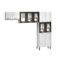 Cozinha Bertolini Múltipla CZM04 Aço 3 Peças Branco/Preto