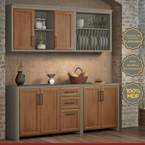 Cozinha camponesa balcao 120/balcao 80/aereo 120/aereonicho prato fnd/frj