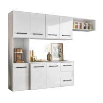 Cozinha Carla Suspensa 7 Portas 2 Gavetas Branco UV - FdECOR