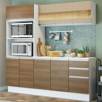 Cozinha Compacta 100% MDF Madesa Smart 190 cm Com Armário, Balcão e Tampo Cozinha Compacta 100% MDF Madesa Smart 190 cm Com Armário, Balcão e Tampo