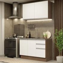 Cozinha Compacta 120003 Com Armário E Balcão Rustic/branco