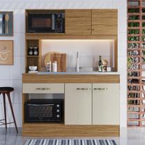 Cozinha Compacta 143cm com Balcão para Pia 4 Portas 1 Gaveta 7072 Decibal