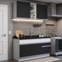 Cozinha Compacta 150002 Com Armário E Balcão Branco/Preto