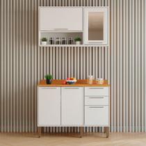 Cozinha Compacta 2 Peças 5 Portas 2 Gavetas Paris Sallêto Móveis