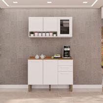 Cozinha Compacta 2 Peças 6 Portas 2 Gavetas Bella
