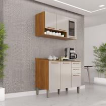Cozinha Compacta 2 Peças 6 Portas 2 Gavetas Bella