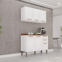 Cozinha Compacta 2 Peças 6 Portas 2 Gavetas Bella