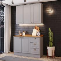 Cozinha Compacta 2 Peças Amy Casa 812 Cinza