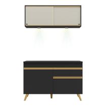 Cozinha Compacta 2 Peças Com Leds Veneza Up Multimóveis