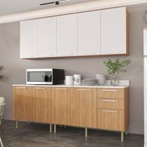 Cozinha Compacta 200cm 6 Peças, 9 Portas e 3 Gavetas