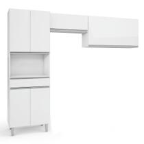 Cozinha Compacta 3 Peças Batrol Top Class Branco Branco