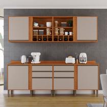 Cozinha Compacta 4 Peças 6 Portas 4 Gavetas Pérola