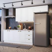 Cozinha Compacta 4 Peças C/ Aéreo 3 Portas Branco Cozinha Compacta 4 Peças C/ Aéreo 3 Portas Branco