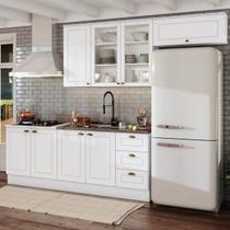 Cozinha Compacta 4 Peças com Aéreo para Geladeira Emily Cozinha Compacta 4 Peças com Aéreo para Geladeira Emily