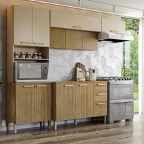 Cozinha Compacta 4 Peças com Balcão 120cm com Tampo Urbane Cozinha Compacta 4 Peças com Balcão 120cm com Tampo Urbane