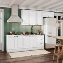 Cozinha Compacta 4 Peças com Balcão para Pia e Aéreo Emily Henn