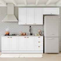 Cozinha Compacta 4 peças com espaço para Cooktop Americana Henn - Branco Fosco