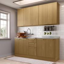 Cozinha Compacta 4 Peças com Tampo 200cm Elegance Luciane Móveis