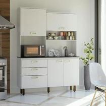 Cozinha Compacta 4 Portas 3 Gavetas Ravena