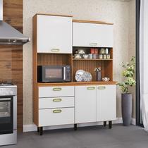 Cozinha Compacta 4 Portas 3 Gavetas Ravena