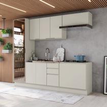 Cozinha Compacta 5 Peças 100% MDF Fineze Henn Areia Cozinha Compacta 5 Peças 100% MDF Fineze Henn Areia