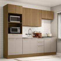 Cozinha Compacta 5 Peças com Tampo 270cm Elegance Luciane Móveis