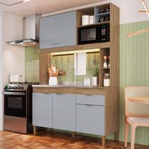 Cozinha Compacta 5 Portas 1 Gaveta Wood/Griseo Co9510 - Decibal