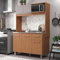 Cozinha Compacta 5 Portas com Suporte para Microondas Julia