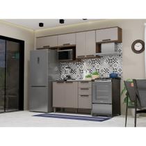 Cozinha Compacta 6 Peças sem tampo com Nicho Micoondas Luna Luciane Móveis
