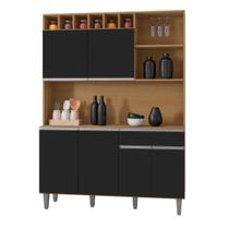 Cozinha Compacta 6 Portas 1 Gaveta 130cm Alice Ajl Móveis Cozinha Compacta 6 Portas 1 Gaveta 130cm Alice Ajl Móveis