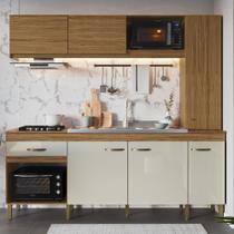 Cozinha Compacta 6 Portas 1 Gaveta com Armário e Balcão CO2623