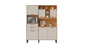 Cozinha Compacta 6 Portas 2 Gavetas 5 Nichos Nápoles - Itatiaia