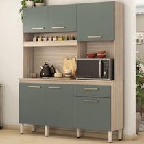 Cozinha Compacta 6 Portas Alamo 91601 Avena Menta Demobile Cozinha Compacta 6 Portas Alamo 91601 Avena Menta Demobile