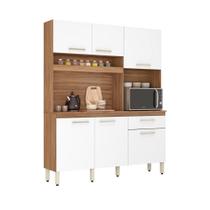 Cozinha Compacta 6 Portas Miami Amêndola Branco Cozinha Compacta 6 Portas Miami Amêndola Branco