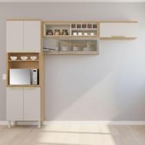 Cozinha Compacta 6 Portas New Porto Freijo/Off White Itatiaia