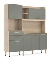 Cozinha Compacta 6 Portas Select Avena / Menta Demóbile