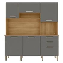 Cozinha Compacta 6p 2g 180 Cm Ferrara Freijo Gris Ktp Cozinha Compacta 6p 2g 180 Cm Ferrara Freijo Gris Ktp