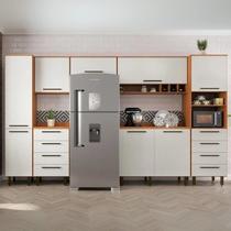 Cozinha Compacta 7 Peças 8 Portas 8 Gavetas Evolution Plus