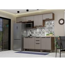 Cozinha Compacta 7 Peças sem Tampo e com Nicho Micoondas Luna Luciane Móveis