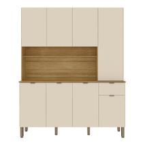Cozinha Compacta 8 Portas 1 Gaveta 161 Cm Slow Freijo