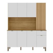 Cozinha Compacta 8 Portas 1 Gaveta 161Cm Slow Freijo