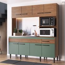 Cozinha Compacta 8 Portas 1 Gaveta 2 Nichos Luisa Cozinha Compacta 8 Portas 1 Gaveta 2 Nichos Luisa