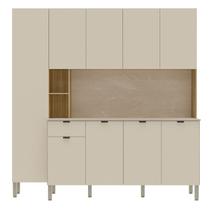 Cozinha Compacta 9P 1G 201 cm Pulse Freijo Soft KTP