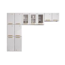 Cozinha Compacta Aço 3 Peças Multimóveis Cr20368 Branco