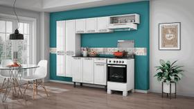 Cozinha Compacta Aço Rose Itatiaia 10 Portas 1 Gaveta Branco - Rede Móveis