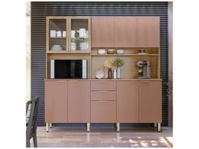 Cozinha Compacta Amora 10 Portas 2 Gavetas Amora Amendola/Nude Prime Tx Demobile Cozinha Compacta Amora 10 Portas 2 Gavetas Amora Amendola/Nude Prime Tx Demobile