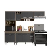 Cozinha Compacta + Balcão Com Tampo (04 Peças) Barcelona - SSX Multicoisas